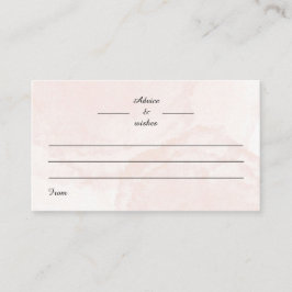Tarjeta De Recepción Consejo de Boda Elegante