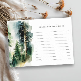 Tarjeta De Recepción Consejo Forestal De moda Woodland Para Mamá Baby S