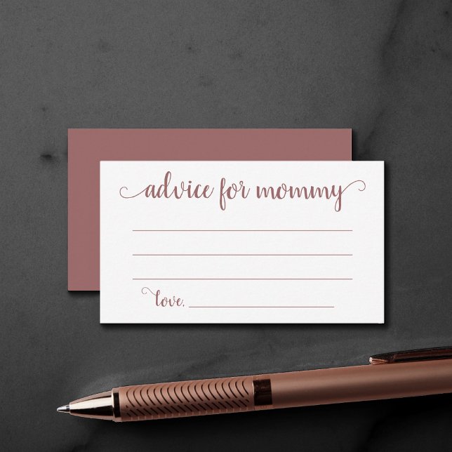 Tarjeta De Recepción Consejo simple de tazas | Rosa desierto Shower Kee (Subido por el creador)