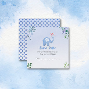 Tarjeta De Recepción Consejos Bebé Elefante Con Corazones que Soplan