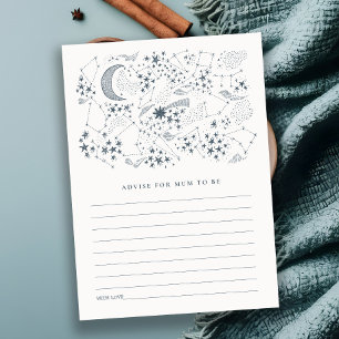 Tarjeta De Recepción Consejos Celestes De Noche Starry Para Mamá Baby S