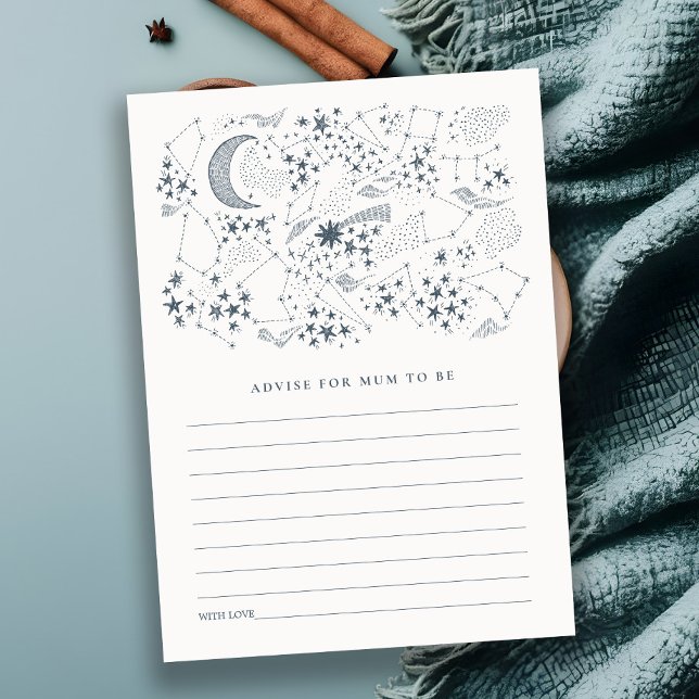 Tarjeta De Recepción Consejos Celestes De Noche Starry Para Mamá Baby S (Subido por el creador)