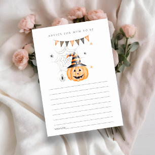Tarjeta De Recepción Consejos de Boo de calabaza de Halloween para la f