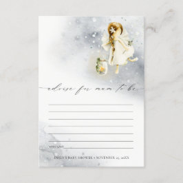 Tarjeta De Recepción Consejos De Hadas De Cuta Acuarela Para Baby Showe