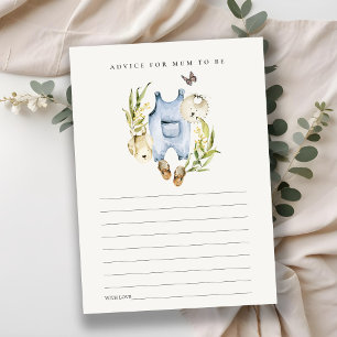 Tarjeta De Recepción Consejos de ropa de follaje para Mamá Baby Shower