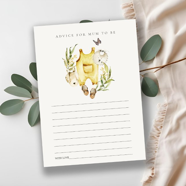 Tarjeta De Recepción Consejos de ropa de follaje para Mamá Baby Shower (Subido por el creador)