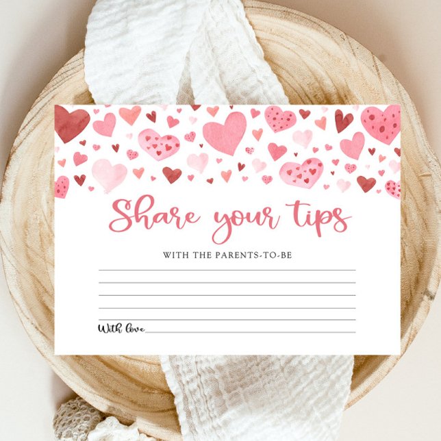 Tarjeta De Recepción Consejos de San Valentín rosado para el juego de B (Subido por el creador)
