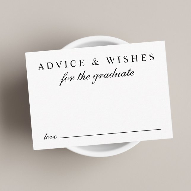Tarjeta De Recepción Consejos Elegantes Para La Graduación De Graduado (Subido por el creador)