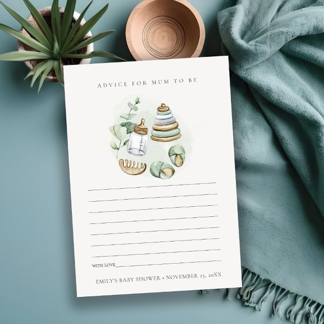 Tarjeta De Recepción Consejos esenciales de enfermería verde para Mamá  (Subido por el creador)