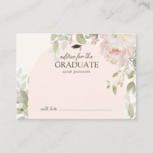 Consejos florales rosados elegantes para el gradua