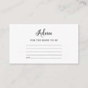 Tarjeta De Recepción Consejos minimalistas elegantes para la futura nov