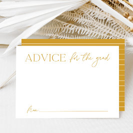 Tarjeta De Recepción Consejos modernos de oro para graduados