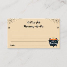 Tarjeta De Recepción Consejos para el futuro Baby Shower de los próximo