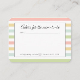 Tarjeta De Recepción Consejos para la ducha de bebé para mamá