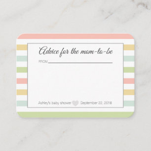 Tarjeta De Recepción Consejos para la ducha de bebé para mamá