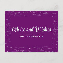 Tarjeta De Recepción Consejos para la fiesta de graduación de Purple Ma