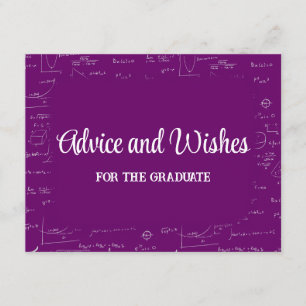 Tarjeta De Recepción Consejos para la fiesta de graduación de Purple Ma