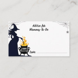 Tarjeta De Recepción Consejos para la futura mami-a-halloween Witch Bab