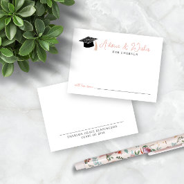 Tarjeta De Recepción Consejos y deseos dibujados a mano para el doodle