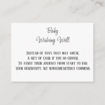 Contribución monetaria Deseos De Bebé