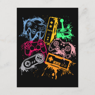 Tarjeta De Recepción Control de consola de videojuegos Arco retro 80 de