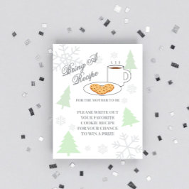 Tarjeta De Recepción Cookies & Cocoa Baby Shower Recipe