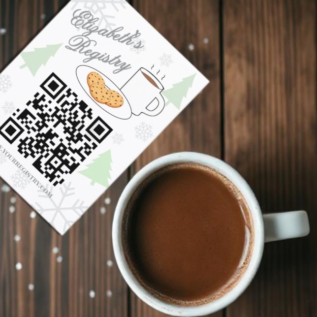 Tarjeta De Recepción Cookies & Cocoa Baby Shower Registry (Subido por el creador)