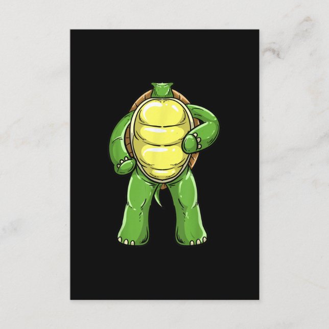 Tarjeta De Recepción Cool Headless Turtle Halloween Costume  Funny Lazy (Anverso)