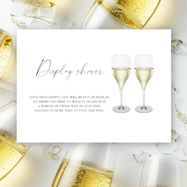Tarjeta De Recepción Copas de champán Desayuno de boda - Despliegue de  (Subido por el creador)