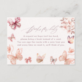 Tarjeta De Recepción Coquette Butterfly | Libros de mariposas para bebé