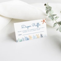 Coral de agua Baby Shower Diaper Raffle Enclos