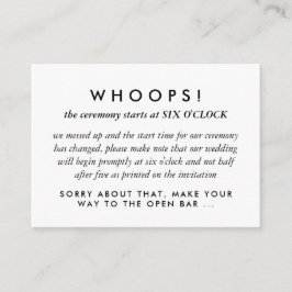 Tarjeta De Recepción Corrección de errores del Boda de los anillos dora