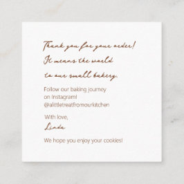 Tarjeta De Recepción Cosy Cookie Delights