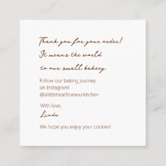 Tarjeta De Recepción Cosy Cookie Delights