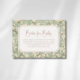 Tarjeta De Recepción Cottagecore Flor de Salvia Eucalipto Libros Para B