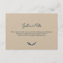 Country Gingham Insert Cards