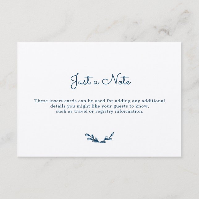 Tarjeta De Recepción Country Gingham Insert Cards (Anverso)