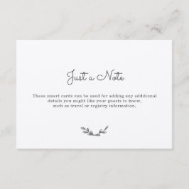 Tarjeta De Recepción Country Gingham Insert Cards