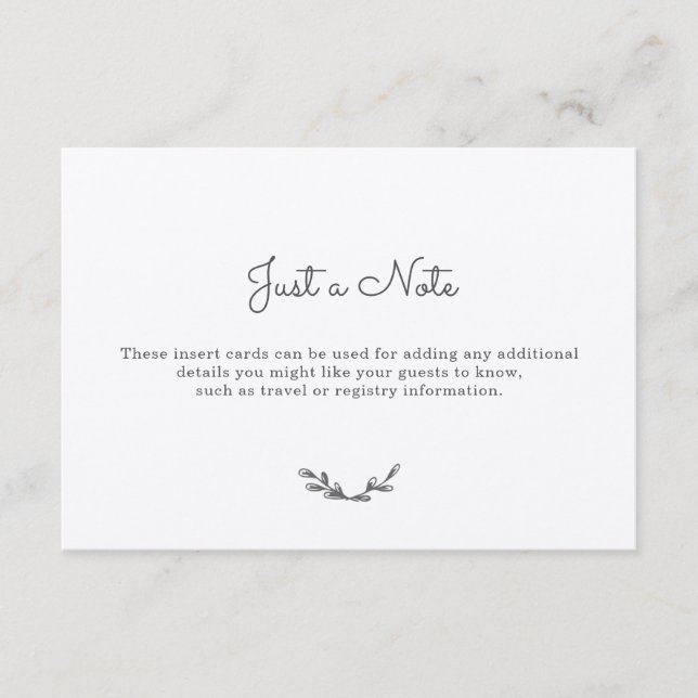 Tarjeta De Recepción Country Gingham Insert Cards (Anverso)