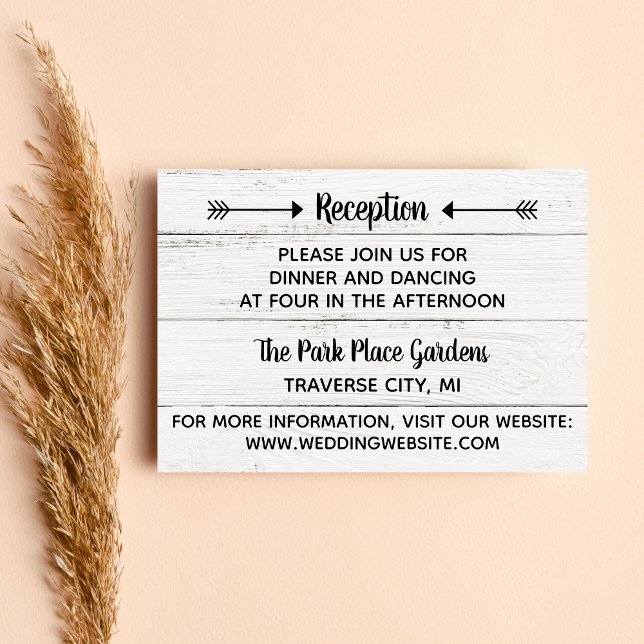 Tarjeta De Recepción Country Love Western Rustic Details Insert (Subido por el creador)