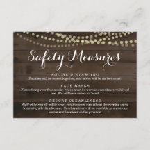 Covid 19 Información de Distancia Social Máscara d