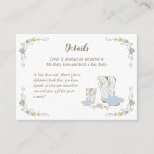 Cowboy Baby Shower Country Western Blue Boy