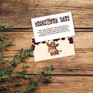 Tarjeta De Recepción Cowboy lindo baby horse solicitud de libro occiden