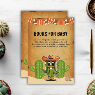 Tarjeta De Recepción Cowboy Little Cactie Cactus Baby Shower