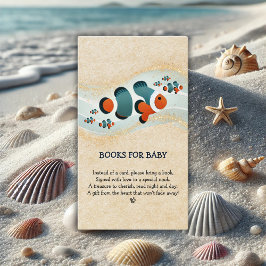 Tarjeta De Recepción Craft Purpurina Clown Fish Nemo Baby Shower