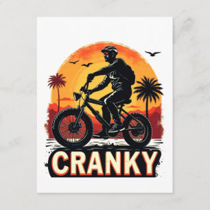 Tarjeta De Recepción Cranky: Energiza tu viaje - Tee de ciclismo divert