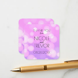 Tarjeta De Recepción Crea el tuyo - Agradecimiento con desenfoque rosa