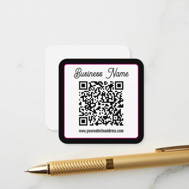 Tarjeta De Recepción Crea instantáneamente un código QR escaneable para (Anverso/Reverso In Situ)