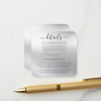 Tarjeta De Recepción Crea Tu Propia Boda Minimalista con Mancha de Plat