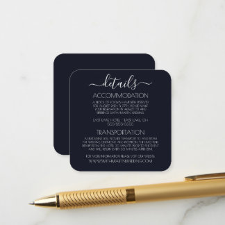 Tarjeta De Recepción Crea Tu Propia Boda Minimalista de Color Sólido
